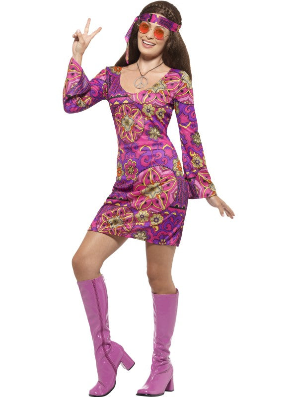 Costume WOODSTOCK HIPPIE CHICK donna di Smiffys - tuttocostumi.it