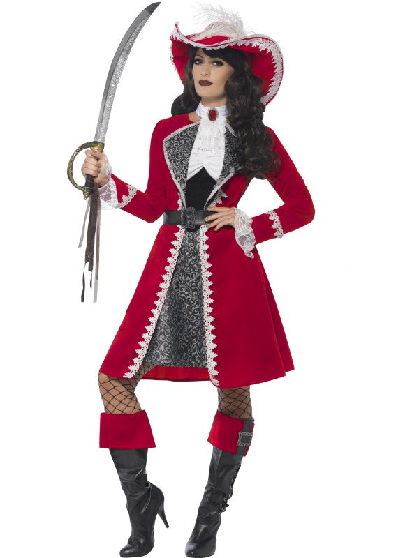 Costume CAPITANO del VASCELLO lusso donna di Smiffys - tuttocostumi.it