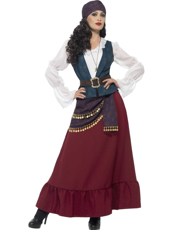 Costume LADY BUCANIERE deluxe di Smiffys - tuttocostumi.it