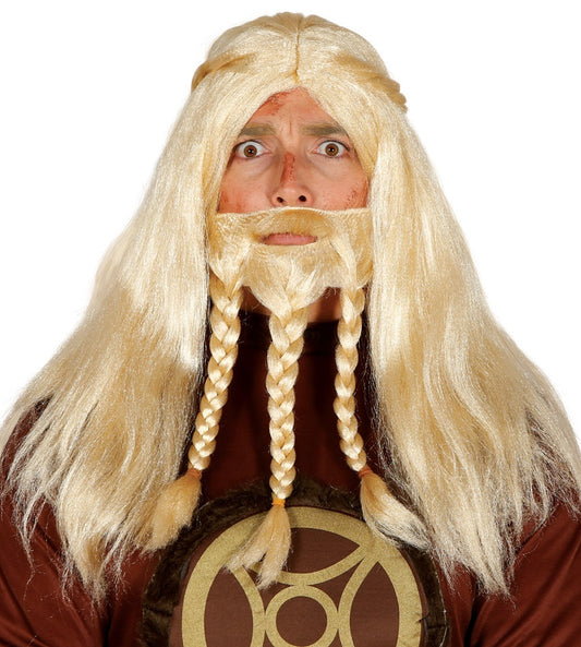 Parrucca e barba VICHINGO di Guirca - tuttocostumi.it
