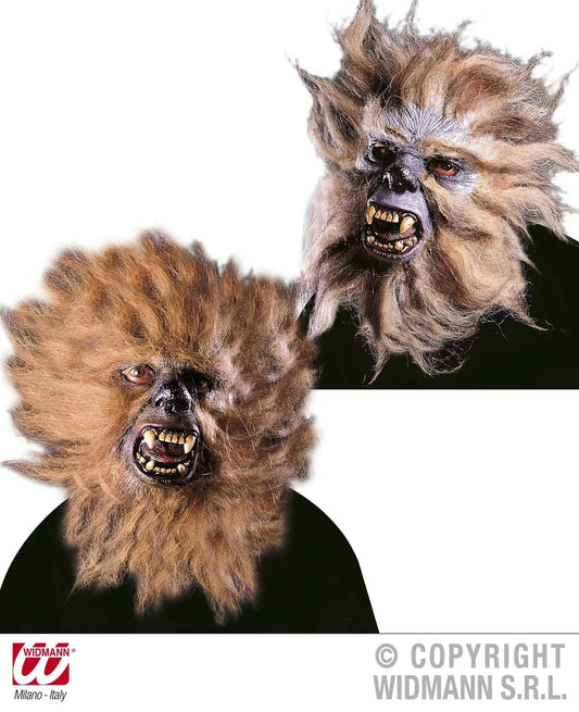 Maschera mezzoviso UOMO SCIMMIA con capelli - tuttocostumi.it