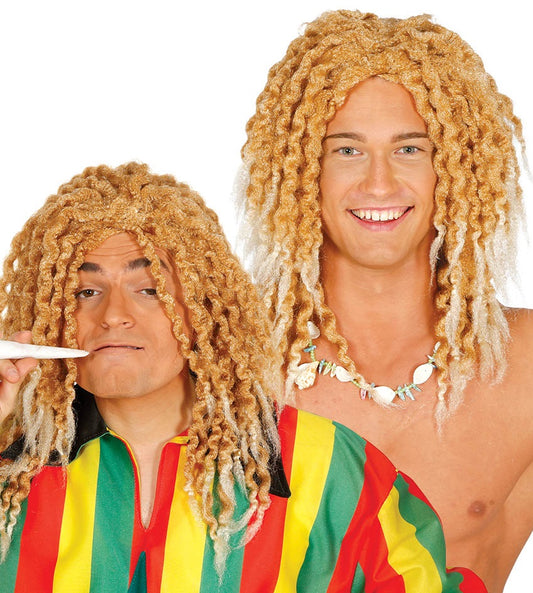Parrucca RASTA BIONDA di Guirca - tuttocostumi.it