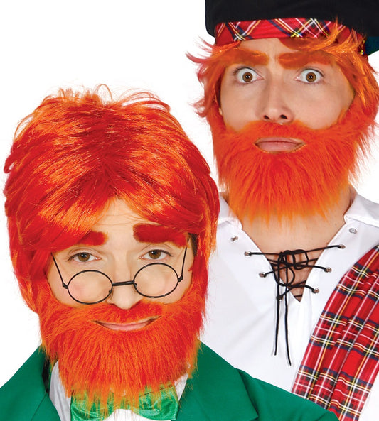 Parrucca IRLANDESE con barba di Guirca - tuttocostumi.it