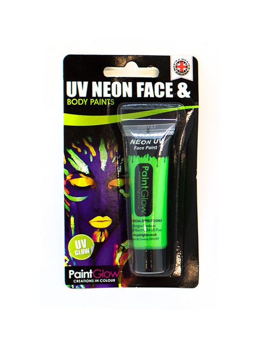 UV FACE e BODY PAINT verde Blister Pack di Smiffys - tuttocostumi.it