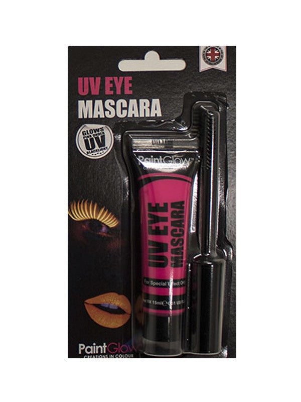Mascara UV Eye rosa di Smiffys - tuttocostumi.it