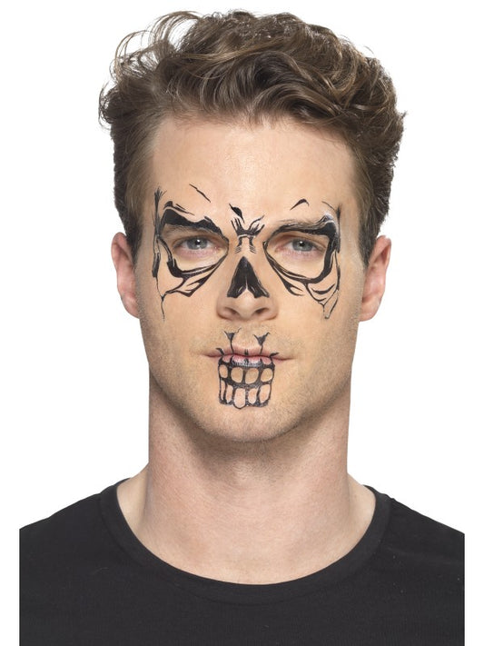 Temporary Tattoo SKULL FACE di Smiffys - tuttocostumi.it