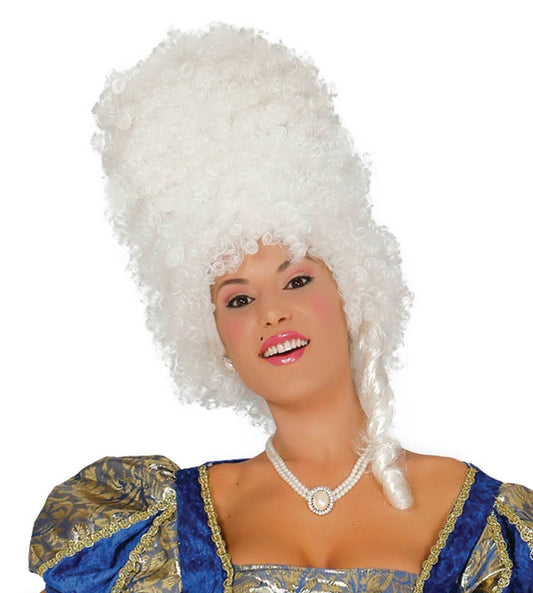 Parrucca alta nobildonna bianca di Guirca - tuttocostumi.it