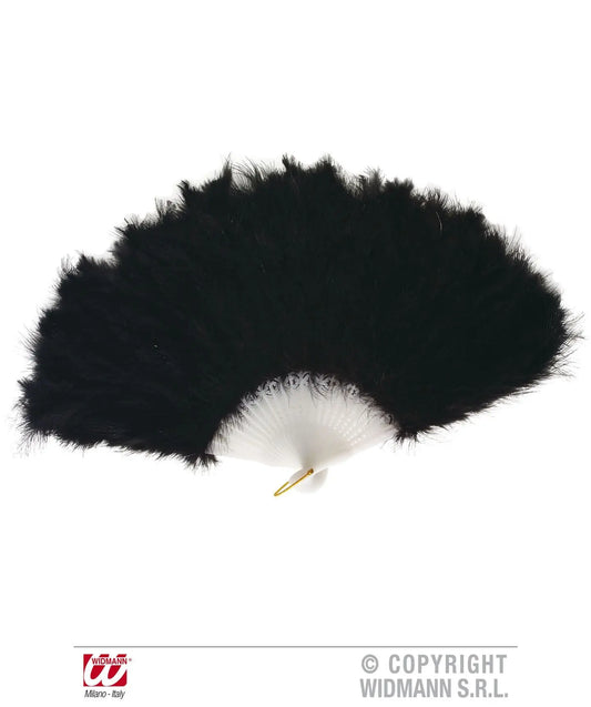 Ventaglio con piume nere - tuttocostumi.it
