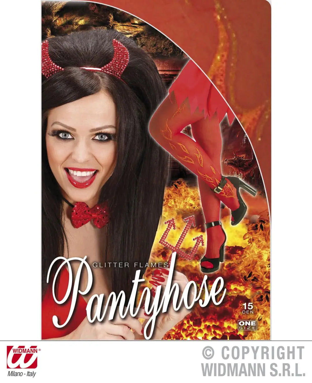 Collant con FIAMME GLITTER 15den - tuttocostumi.it
