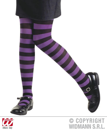 Collant FLUORESCENTI RIGATI bambine - tuttocostumi.it