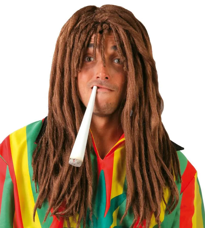 Parrucca rasta castana - tuttocostumi.it