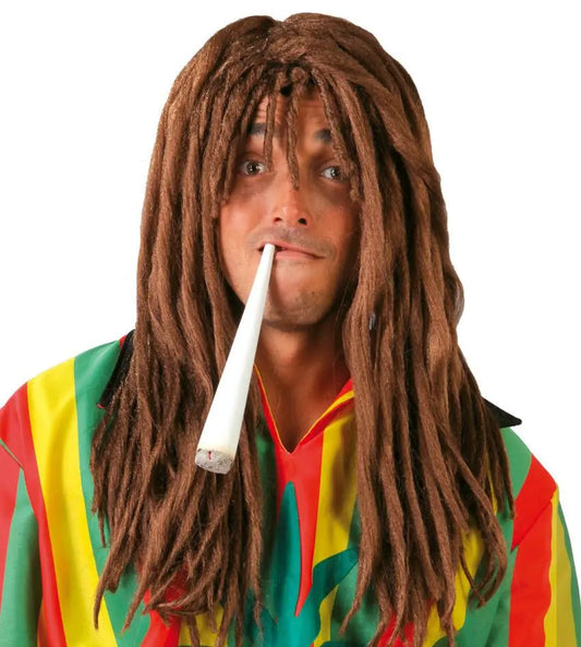 Parrucca rasta castana - tuttocostumi.it