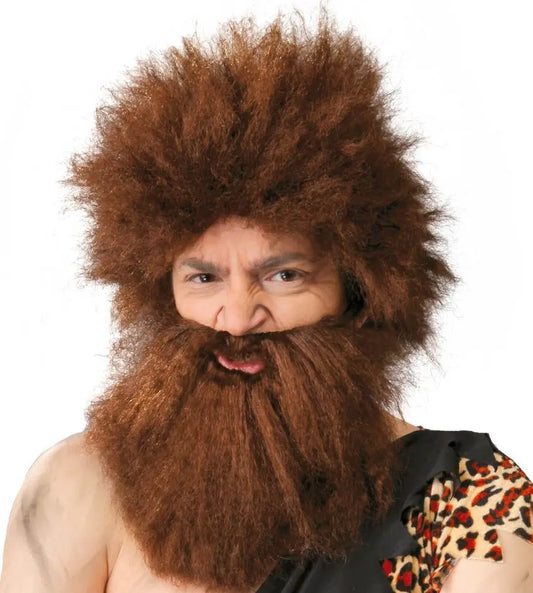 Parrucca CAVERNICOLO con barba - tuttocostumi.it