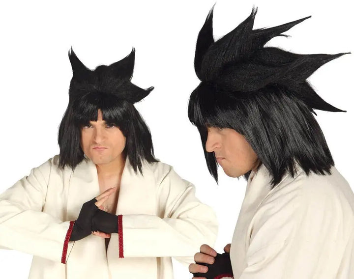 Parrucca MANGA NERA - tuttocostumi.it