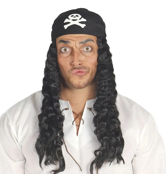 Cappello pirata con parrucca - tuttocostumi.it