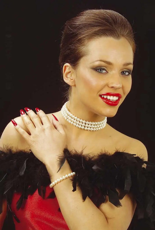 Collana e braccialetto di perle - tuttocostumi.it