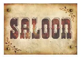 Insegna SALOON - tuttocostumi.it