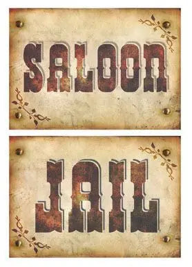 Insegna SALOON - tuttocostumi.it