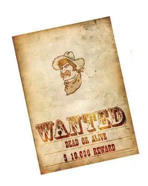 Poster WANTED - tuttocostumi.it
