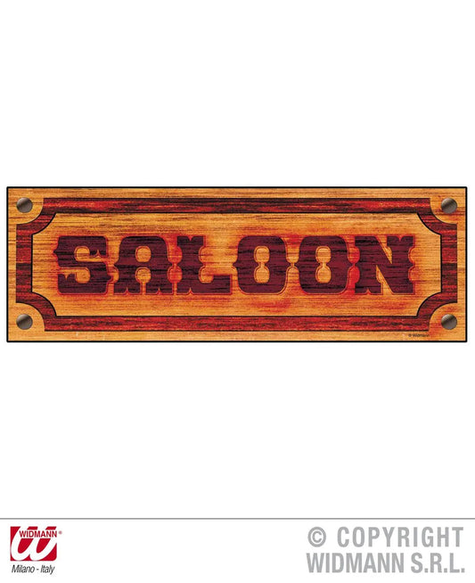 Insegna SALOON 78x26 cm - tuttocostumi.it