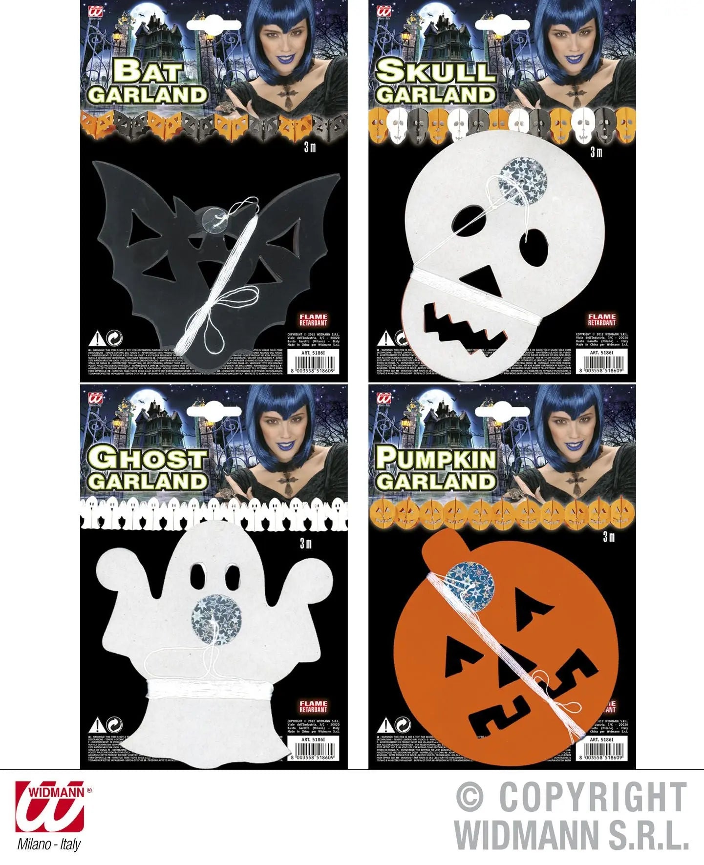 FESTONE HALLOWEEN ignifugo 3m - tuttocostumi.it