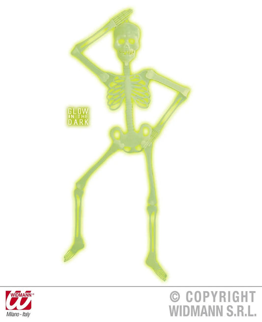 Scheletro movibile 3D FOSFORESCENTE 90cm - tuttocostumi.it