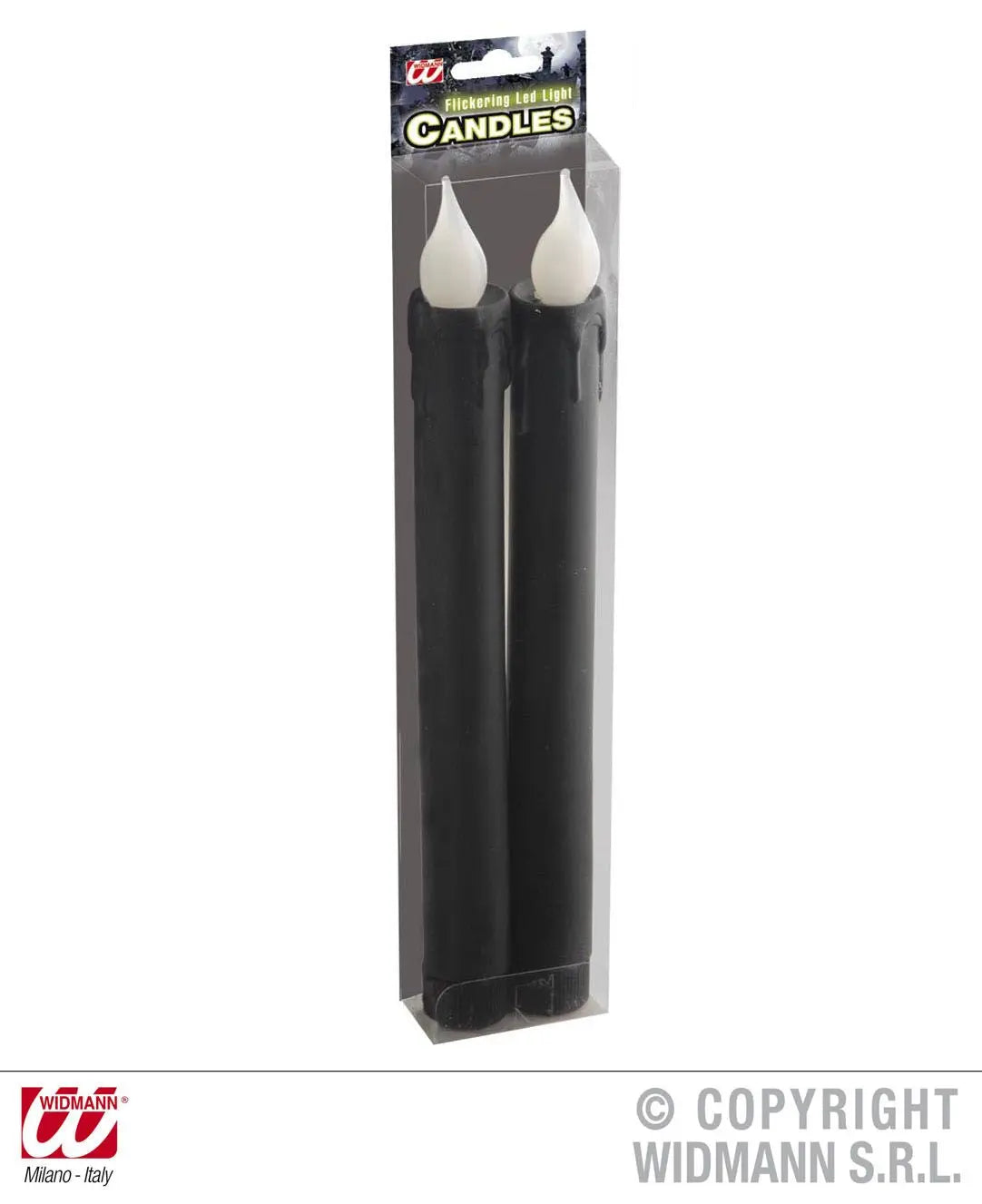 Candele luminose nere - tuttocostumi.it