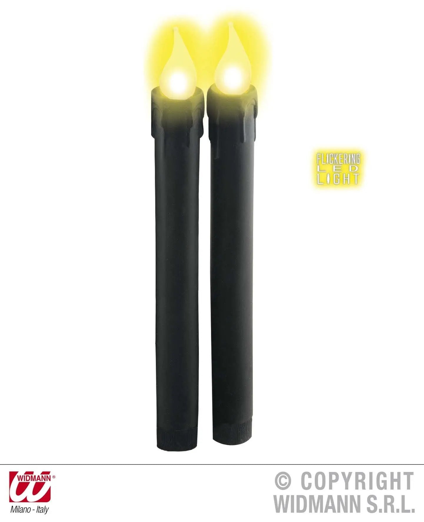 Candele luminose nere - tuttocostumi.it
