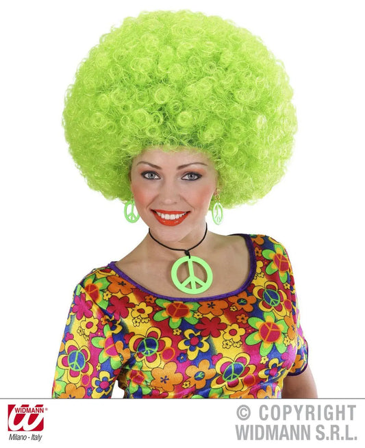 SET collana e orecchini HIPPIE FLUORESCENTI - tuttocostumi.it