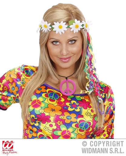 SET collana e orecchini HIPPIE FLUORESCENTI - tuttocostumi.it