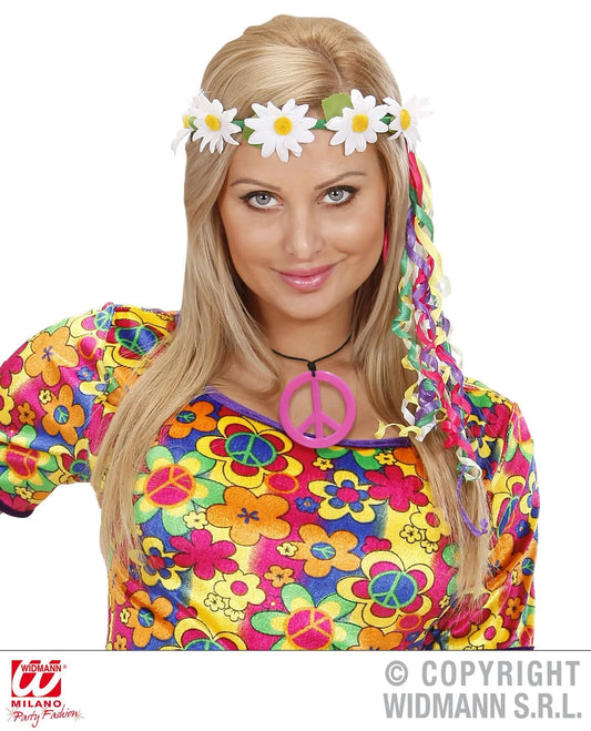 SET collana e orecchini HIPPIE FLUORESCENTI - tuttocostumi.it