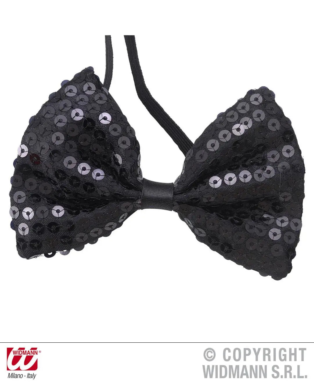 Farfallino in PAILLETTES NERO - tuttocostumi.it