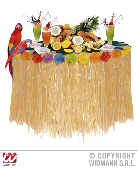 Decorazione TAVOLO TROPICALE CON FIORI ignifuga - tuttocostumi.it