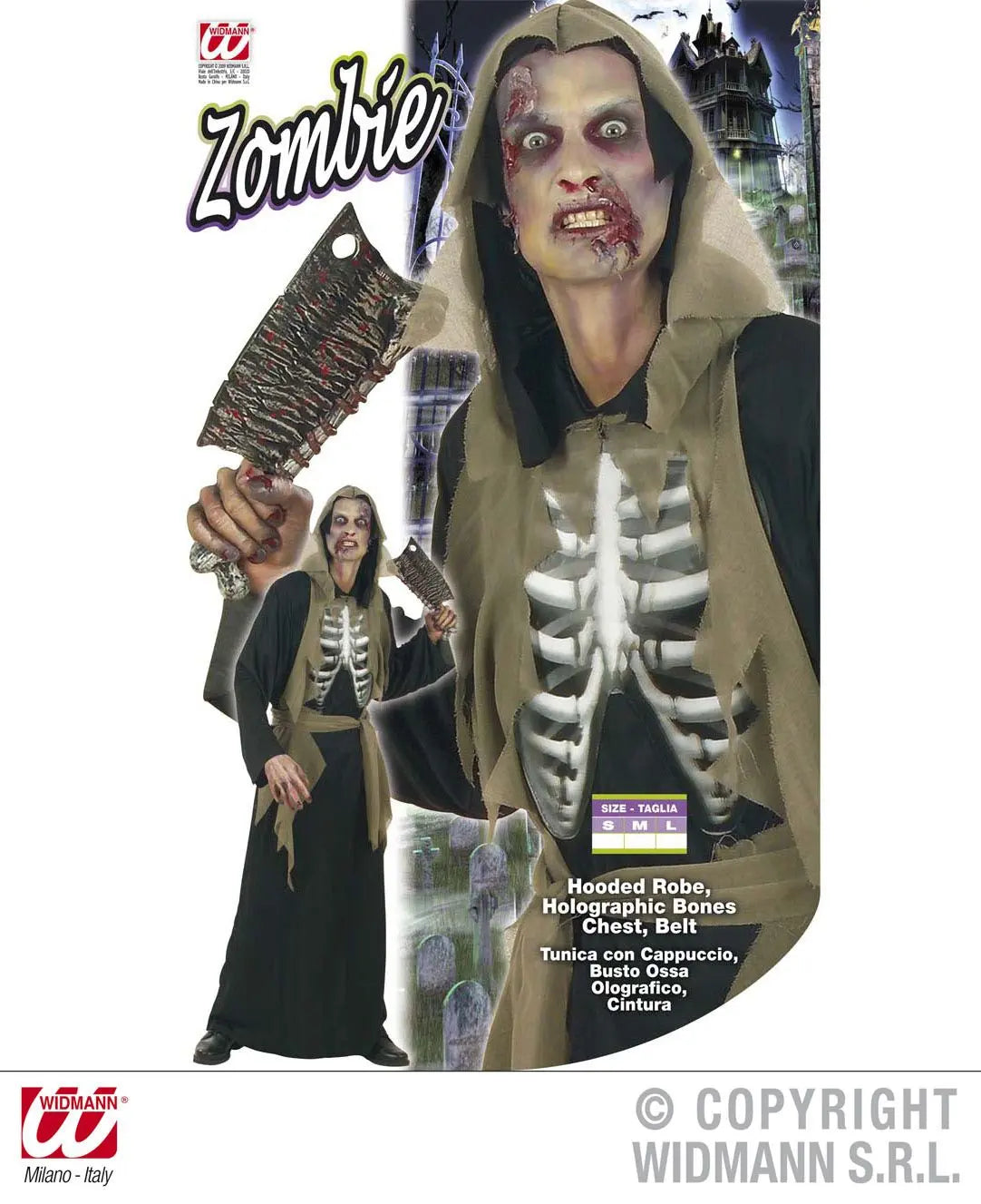 Costume ZOMBIE effetto 3D - tuttocostumi.it
