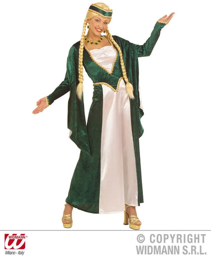 Costume da REGINA DEL RINASCIMENTO in velluto - tuttocostumi.it
