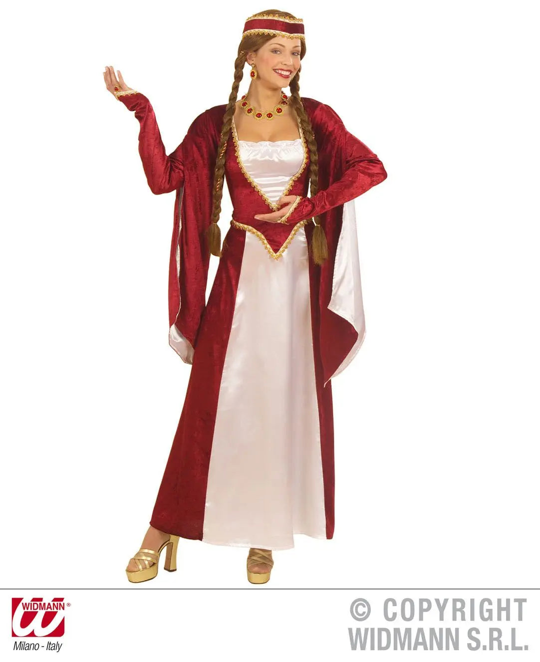 Costume da REGINA DEL RINASCIMENTO in velluto - tuttocostumi.it