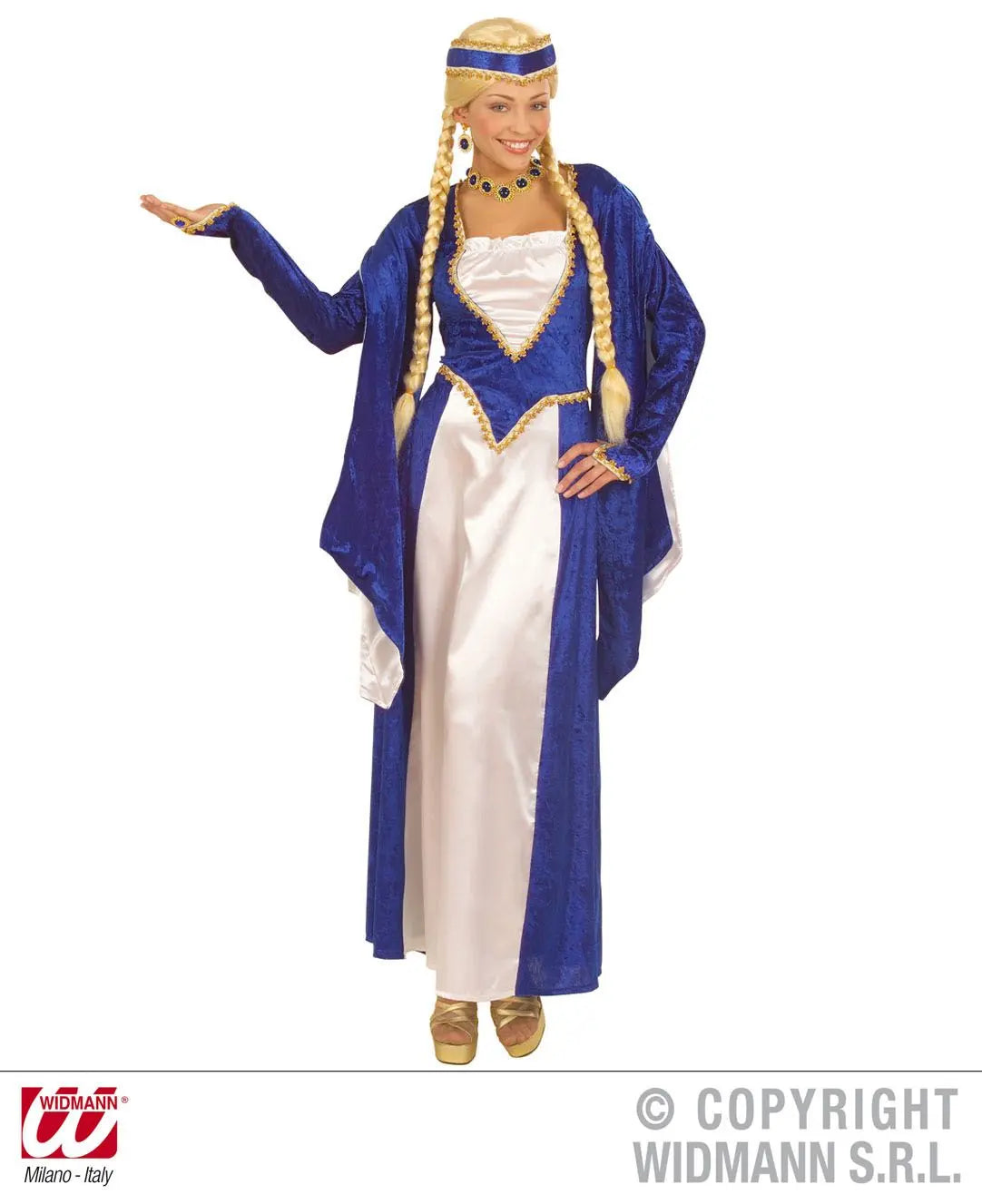 Costume da REGINA DEL RINASCIMENTO in velluto - tuttocostumi.it