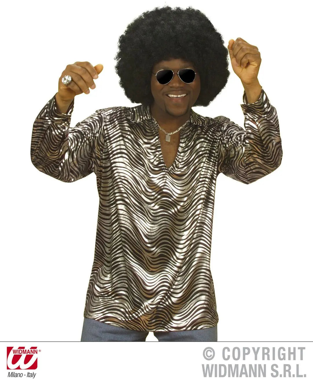 Camicia DISCO FEVER lamè - tuttocostumi.it