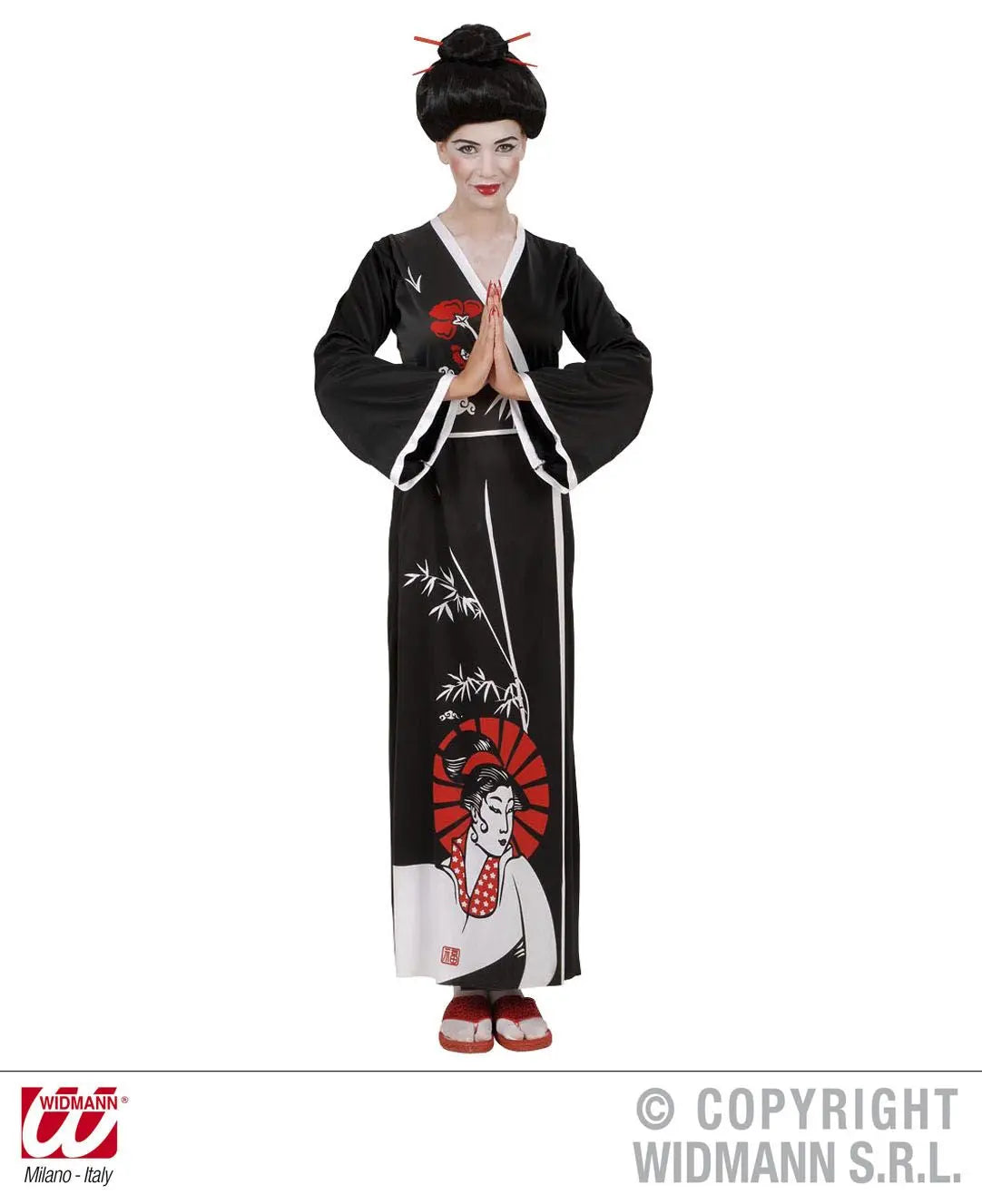 Costume GEISHA nero - tuttocostumi.it