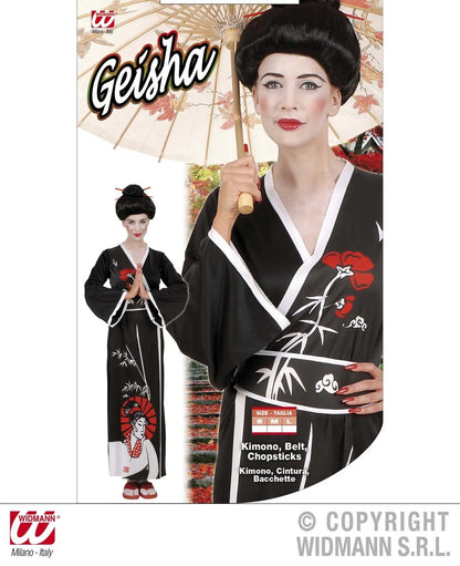 Costume GEISHA nero - tuttocostumi.it