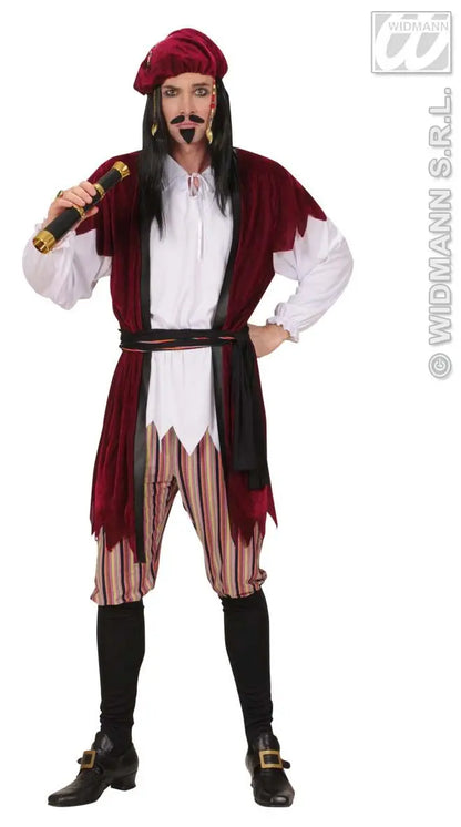 Costume pirata dei caraibi (lusso) di Widmann - tuttocostumi.it