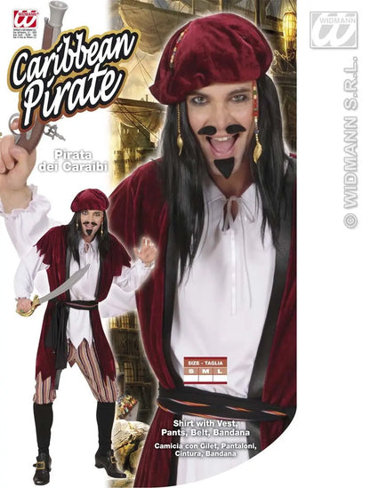 Costume pirata dei caraibi (lusso) di Widmann - tuttocostumi.it