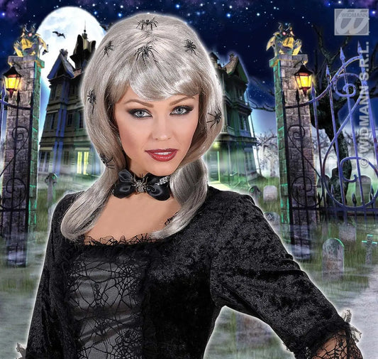 Parrucca SPIDERLADY con ragni di Widmann - tuttocostumi.it