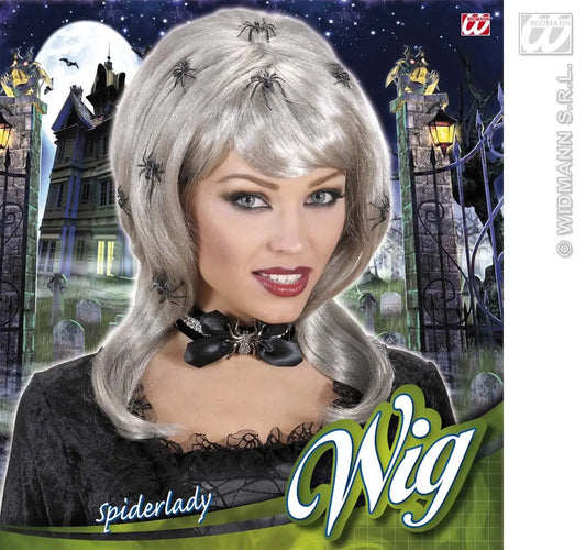 Parrucca SPIDERLADY con ragni di Widmann - tuttocostumi.it