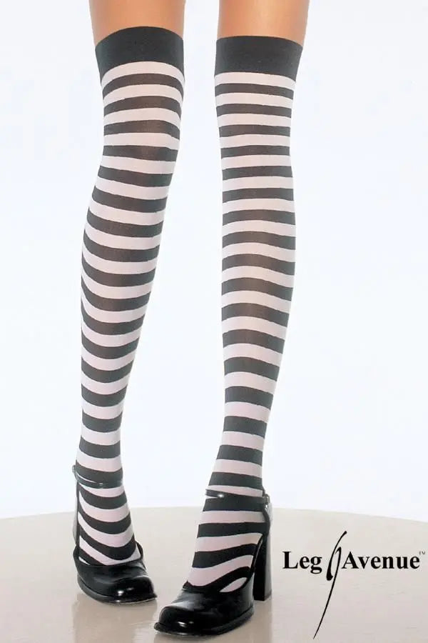 Calze a righe orizzontali bicolore di Leg Avenue - tuttocostumi.it
