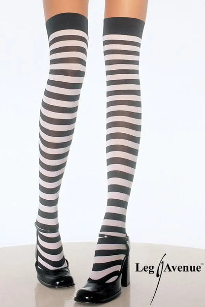 Calze a righe orizzontali bicolore di Leg Avenue - tuttocostumi.it