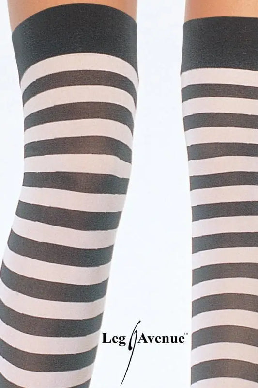 Calze a righe orizzontali bicolore di Leg Avenue - tuttocostumi.it