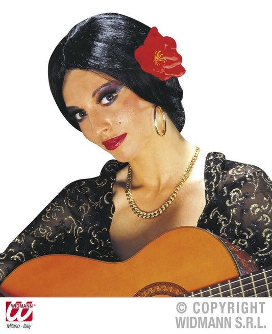 Parrucca CARMEN CON FIORE - tuttocostumi.it