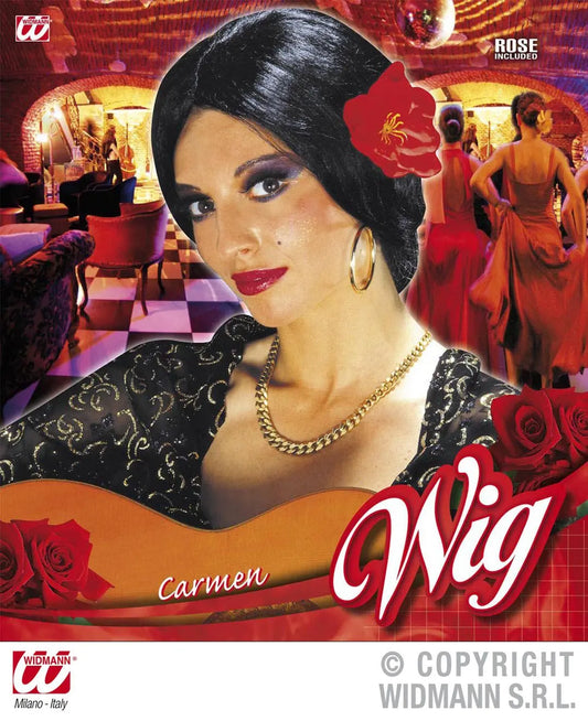 Parrucca CARMEN CON FIORE - tuttocostumi.it