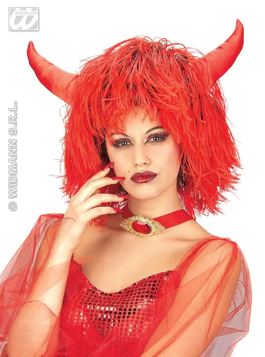 Maxi parrucca inferno unisex di Widmann - tuttocostumi.it